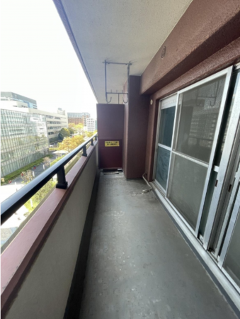 江東区南砂、マンションのバルコニー画像です