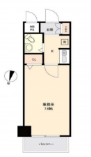 江東区大島、収益物件/店舗付住宅の間取り画像です