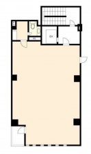 江東区亀戸、収益物件/店舗付住宅の間取り画像です