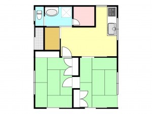 江東区北砂、中古一戸建ての間取り画像です