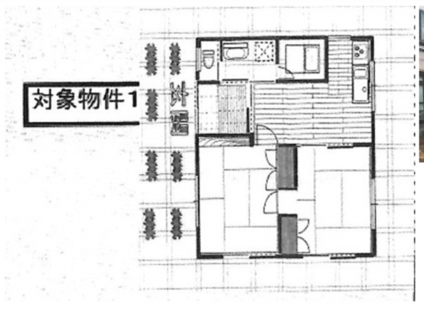 江東区北砂、中古一戸建ての間取り画像です