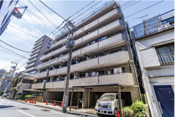 江東区大島、マンションの外観画像です