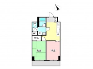 江東区亀戸、マンションの間取り画像です
