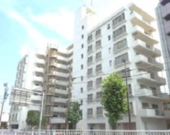 江東区亀戸、マンションの外観画像です