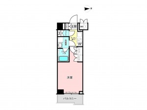 江東区北砂、マンションの間取り画像です