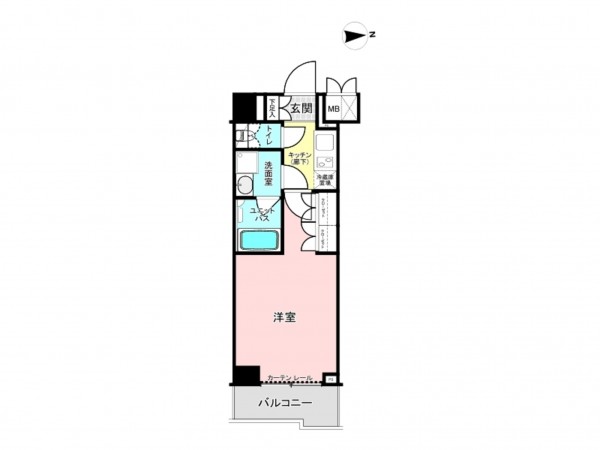 江東区北砂、マンションの間取り画像です
