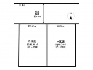 江東区大島、土地の間取り画像です