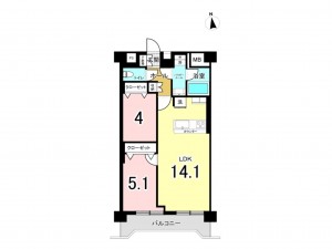 江東区南砂、マンションの間取り画像です