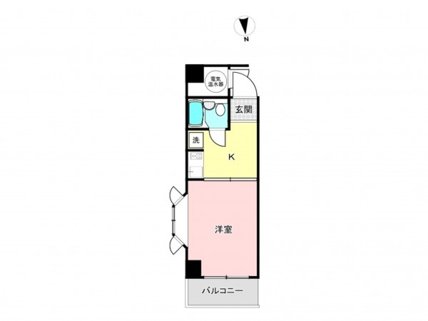 江東区東陽、マンションの間取り画像です