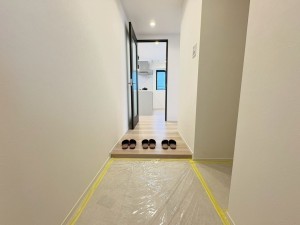 江東区大島、マンションの玄関画像です