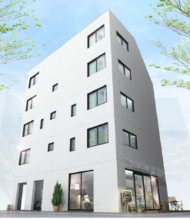 江東区住吉、収益物件/店舗付住宅の完成予想図（外観）画像です