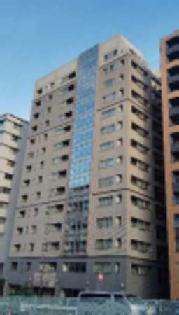 江東区亀戸、マンションの外観画像です