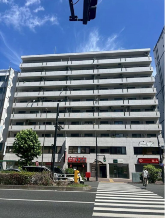 江東区亀戸、マンションの外観画像です
