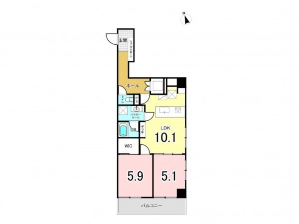 江東区南砂、マンションの間取り画像です