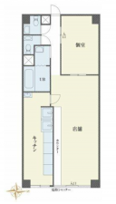 江東区大島、収益物件/店舗の間取り画像です