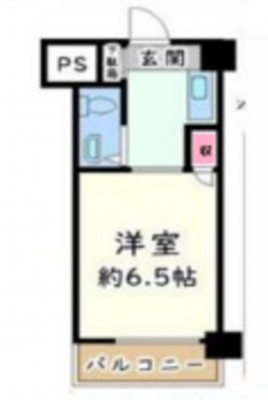 江東区亀戸、マンションの間取り画像です