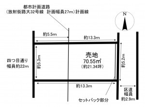 江東区住吉、土地の間取り画像です