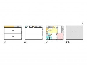 江東区北砂、収益物件/ビルの間取り画像です