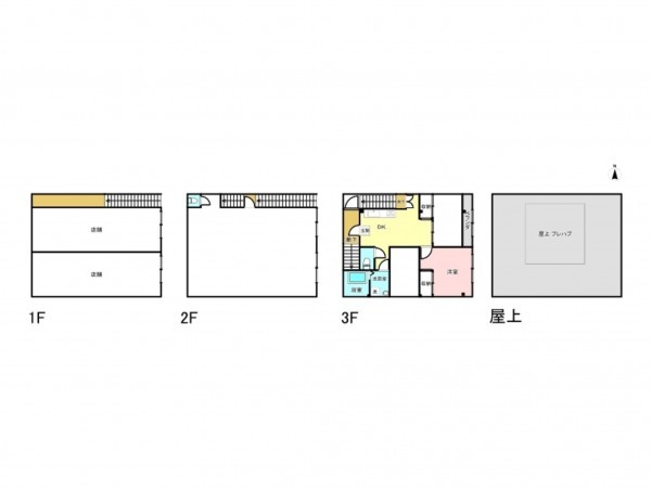 江東区北砂、収益物件/ビルの間取り画像です