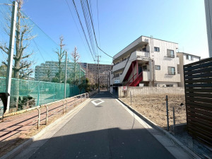 江東区北砂、土地の前面道路を含む現地写真画像です