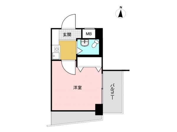 江東区大島、マンションの間取り画像です