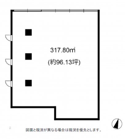 江東区東砂、収益物件/住宅付店舗の間取り画像です