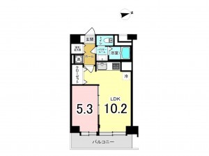 江東区南砂、マンションの間取り画像です