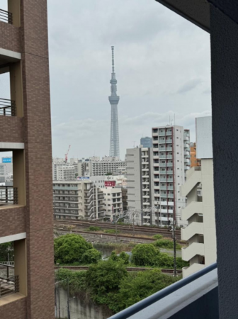 江東区亀戸、マンションの周辺の街並み画像です