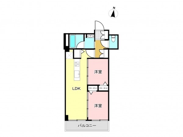 江東区南砂、マンションの間取り画像です