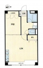 江東区亀戸、マンションの間取り画像です