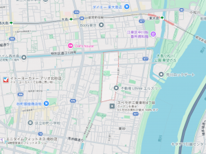 江東区東砂、土地の地図画像です