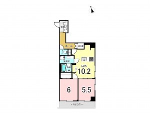 江東区南砂、マンションの間取り画像です