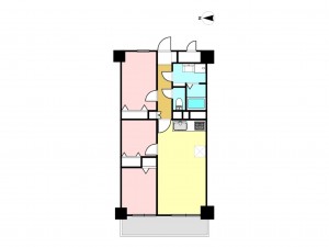 江東区南砂、マンションの間取り画像です