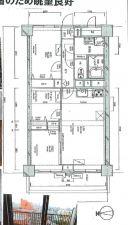 江東区南砂、マンションの間取り画像です