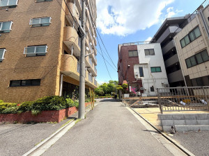 江東区大島、新築一戸建ての前面道路を含む現地写真画像です