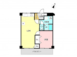 江東区三好、マンションの間取り画像です