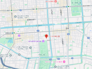 江東区三好、マンションの地図画像です