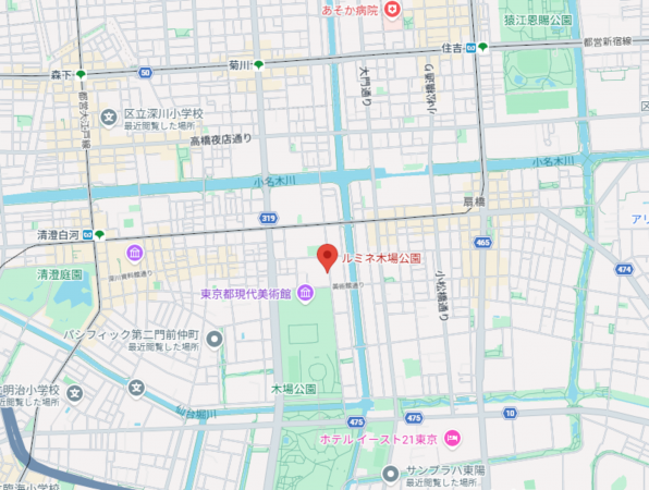 江東区三好、マンションの地図画像です