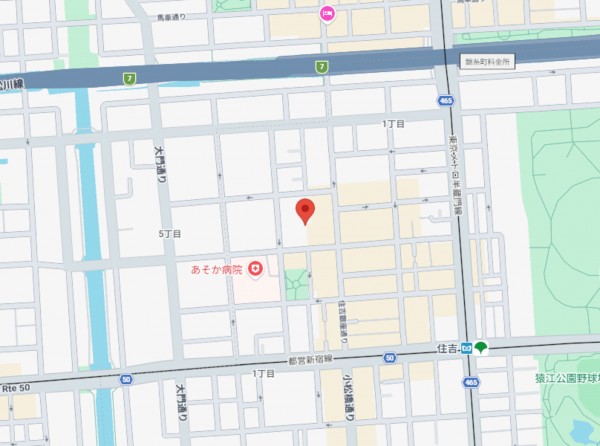 江東区住吉、マンションの地図画像です