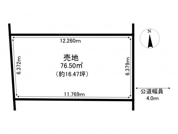 江東区東砂、土地の間取り画像です