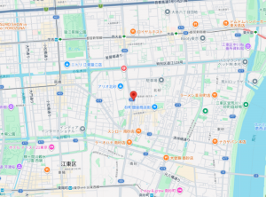 江東区北砂、マンションの地図画像です