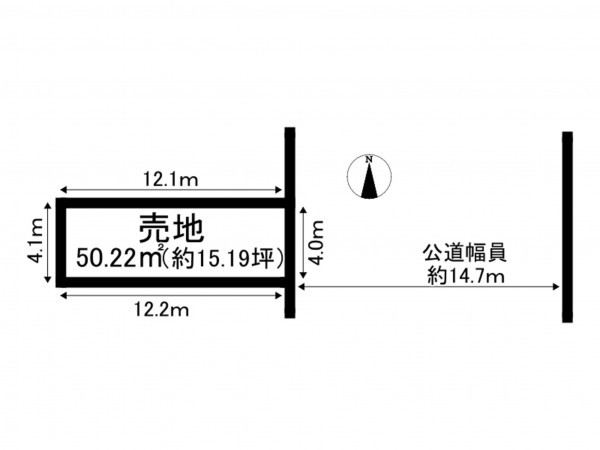 江東区扇橋、土地の間取り画像です