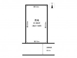 新宿区早稲田鶴巻町、土地の間取り画像です