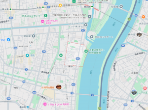 江東区東砂、新築一戸建ての地図画像です