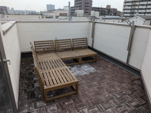 江東区北砂、中古一戸建てのバルコニー画像です