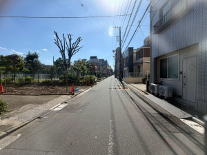 江東区大島、土地の前面道路を含む現地写真画像です
