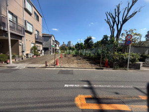 江東区大島、土地の前面道路を含む現地写真画像です