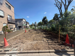 江東区大島、土地の前面道路を含む現地写真画像です