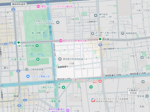 江東区大島、中古一戸建ての地図画像です