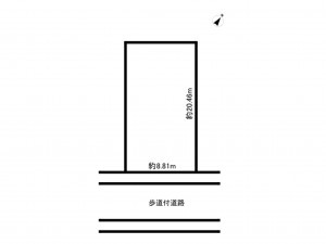 鈴鹿市東玉垣町、土地の間取り画像です
